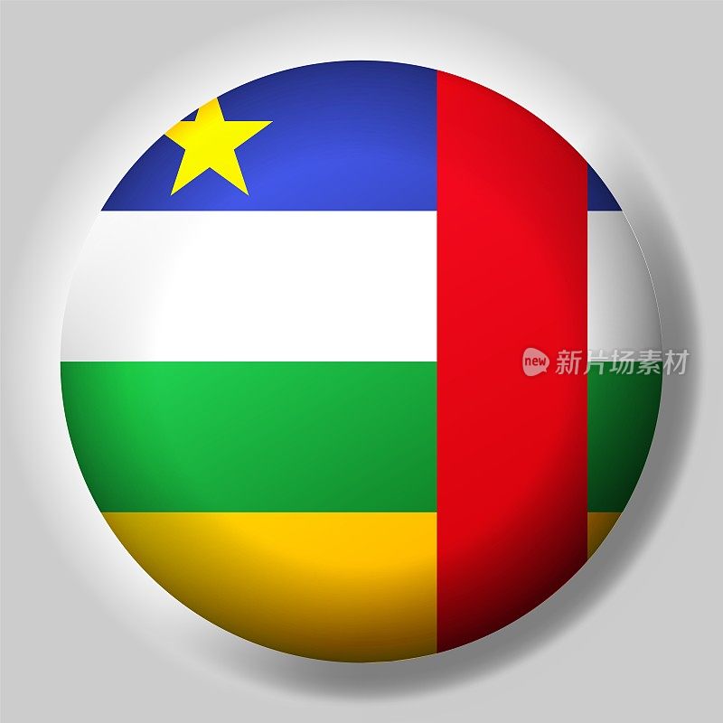中非共和国国旗按钮
