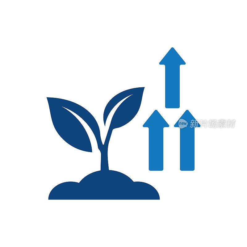 植物的生长。固体图标，可以应用在任何地方，简单，像素完美和现代风格。