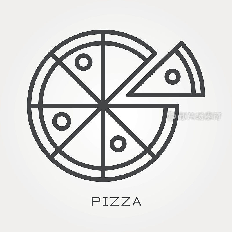 行图标披萨