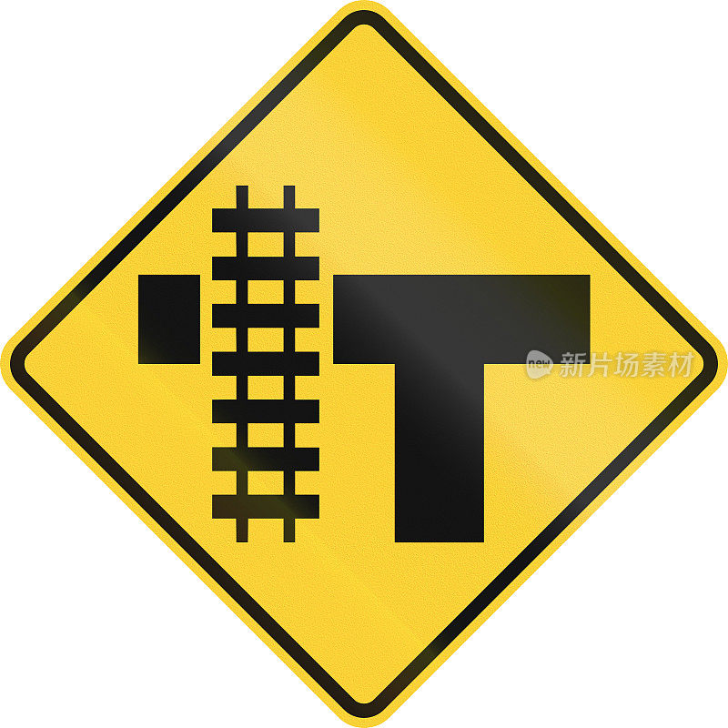 美国MUTCD道路标志-平十字路口和十字路口