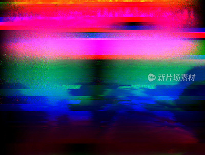 摘要glitch数字增强梯度电子效果插图背景