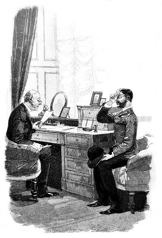 一个神经紧张的人去见律师