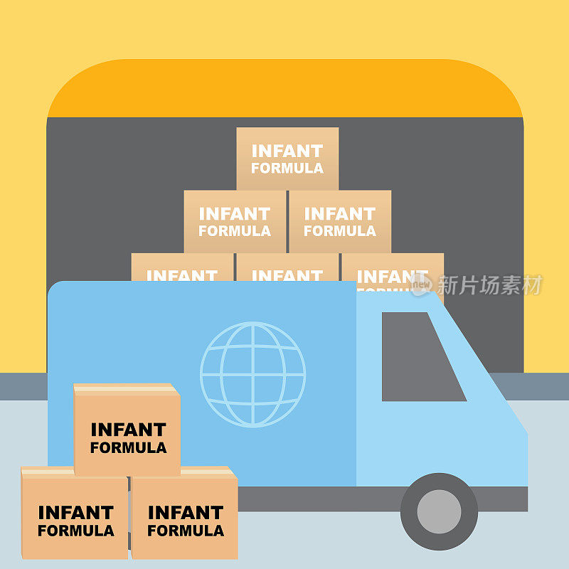 婴儿配方奶粉运输和供应