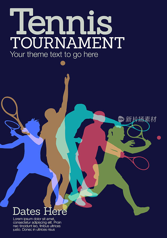 网球比赛的海报