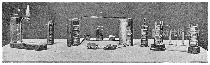 古董照片:亚历山德罗・伏特的实验设备在科莫博览会的大火中丢失