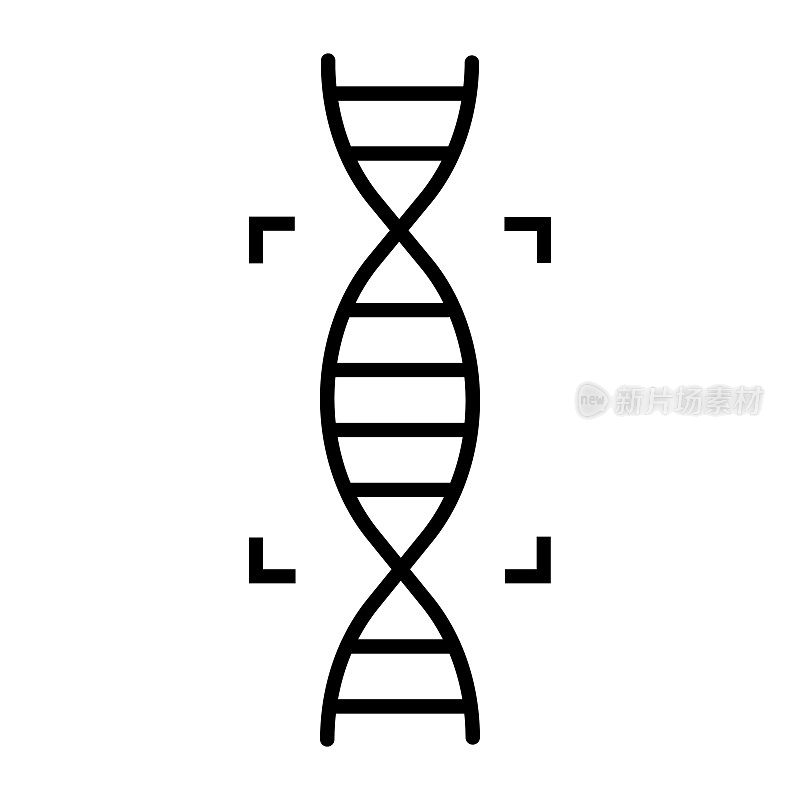 DNA和基因定位图标