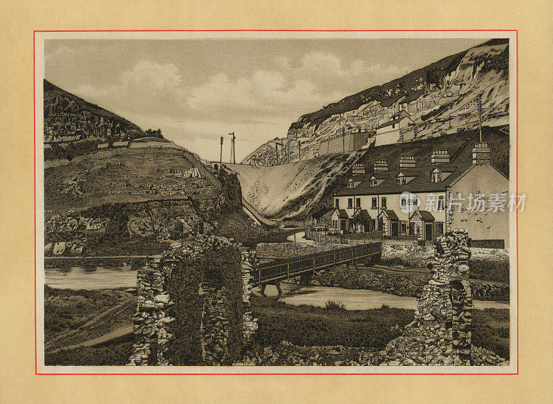 19世纪，英格兰德比郡布莱克韦尔山顶的布莱克韦尔工厂