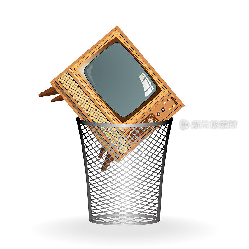 电子垃圾回收中的老式电视