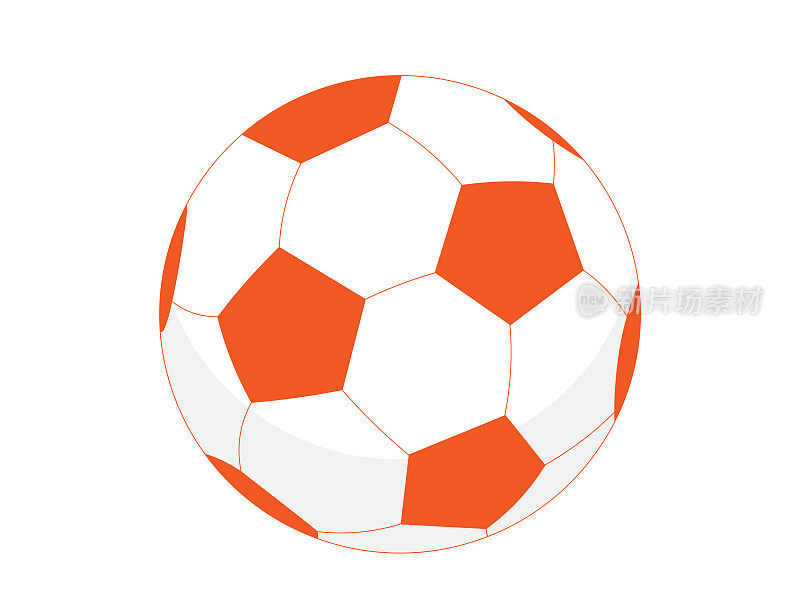 橙色的足球