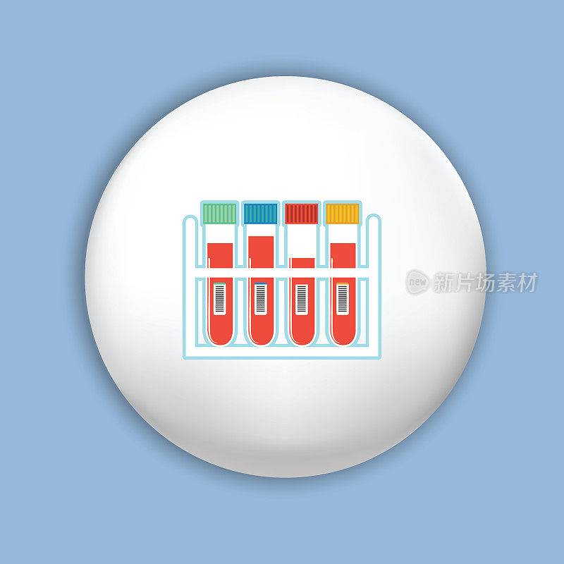 医疗保健医疗图标上的白色按钮