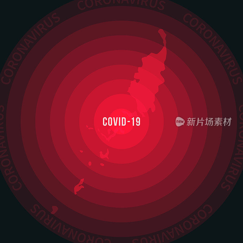 帕劳COVID-19传播地图。冠状病毒爆发