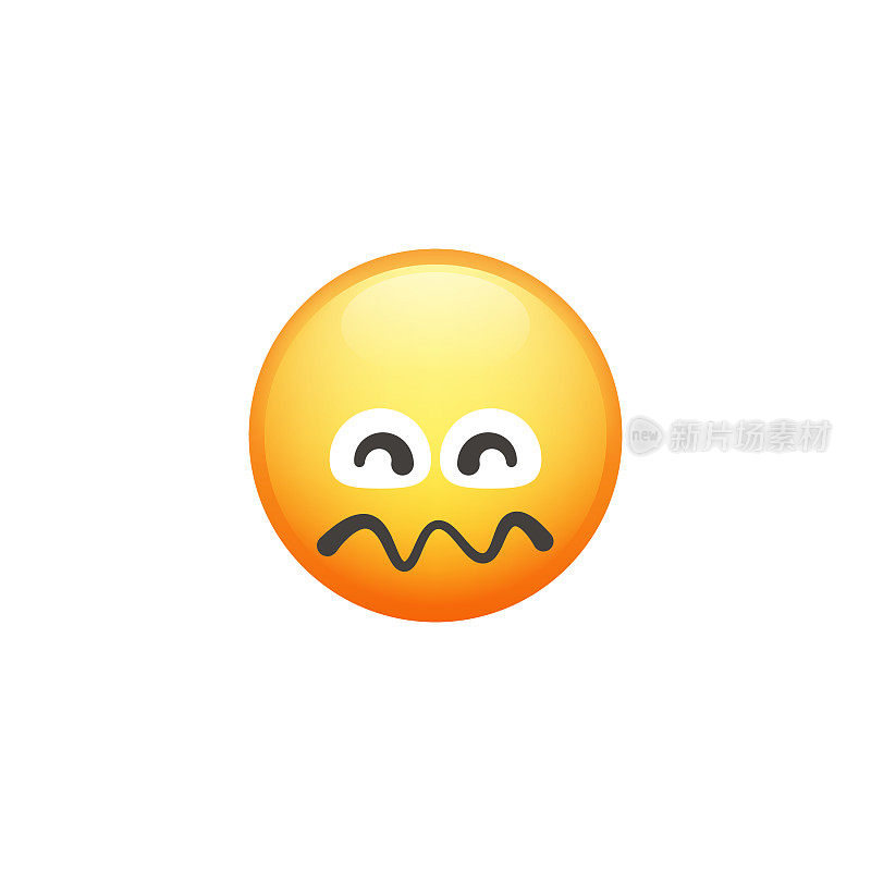 Emoticon裁剪设计元素可爱和色彩渐变