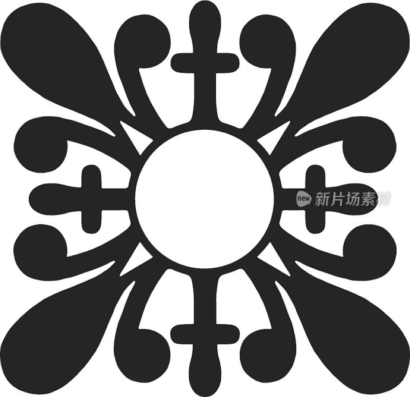 带有设计元素的插图