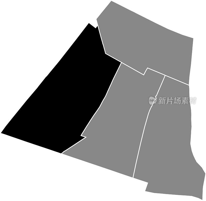 巴黎普莱桑斯区定位图