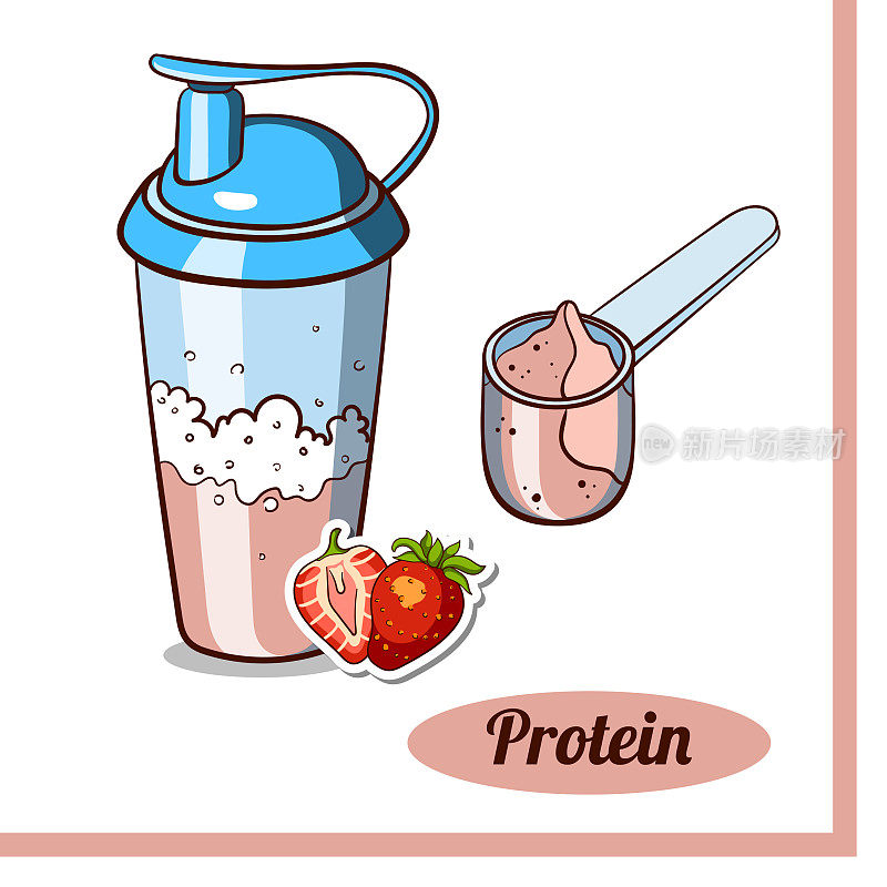 Scoop_Protein_Shaker_Strawberry