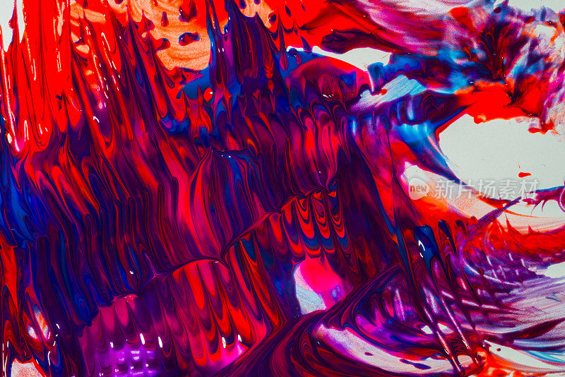 抽象艺术色彩丰富的背景。手绘背景。――图片