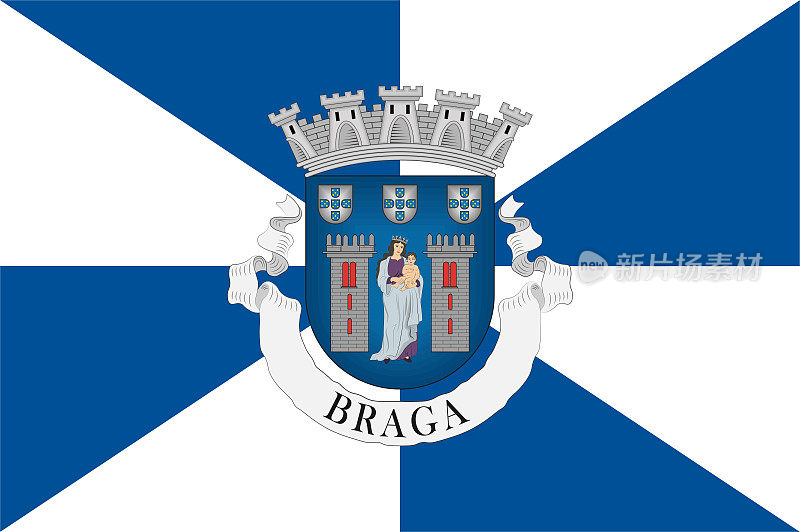 葡萄牙布拉加区国旗