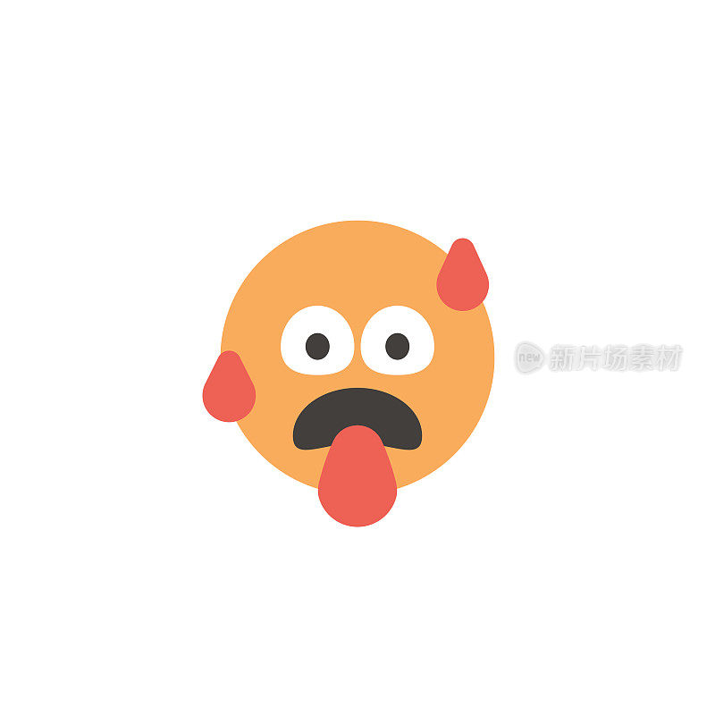 Emoticon大脸平面设计风格