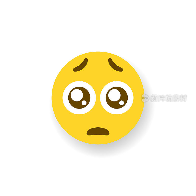 Emoticon平面设计投阴影效果