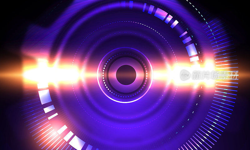 矢量背景技术中的数字概念。股票插图