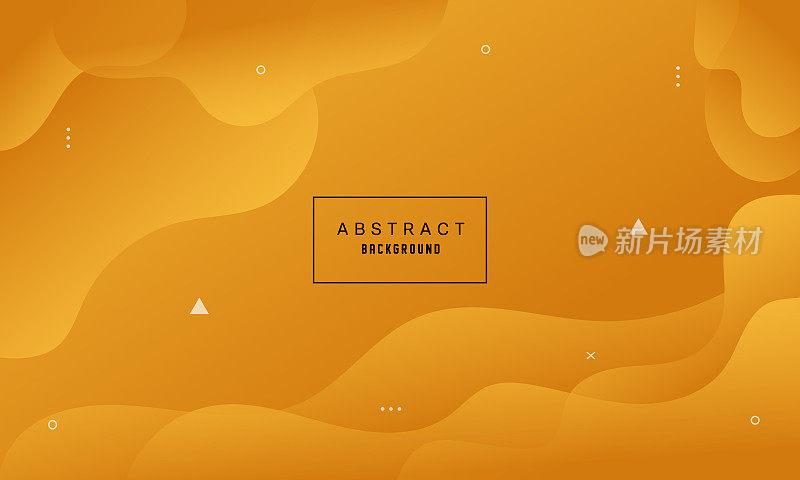 黄色渐变波抽象背景