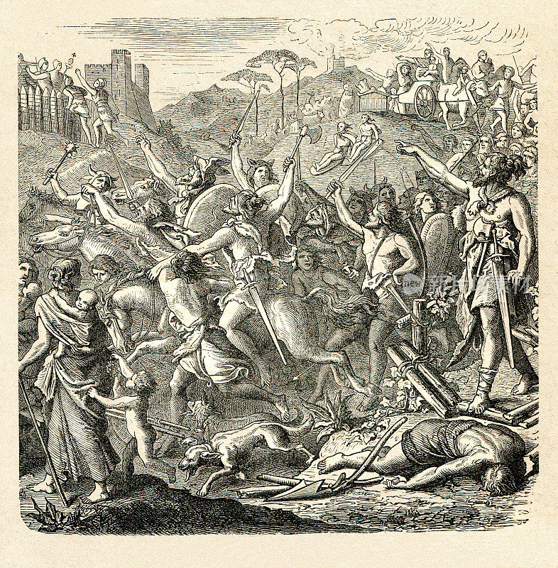 古代部落Cimbri与罗马帝国作战
