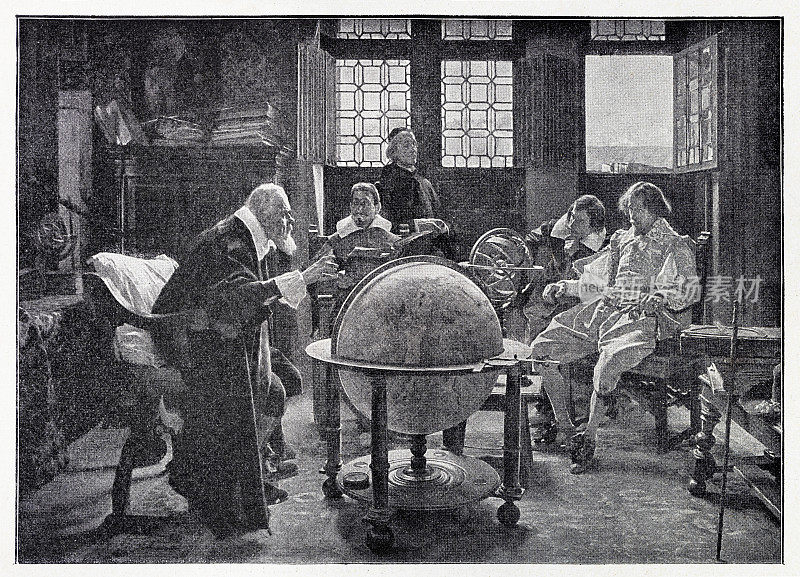 约翰・弥尔顿和伽利略1638年的会面