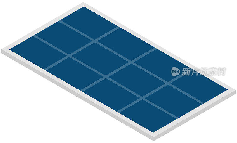 现代智能电器太阳能电池板，智能科技。数字相关资产，储能
