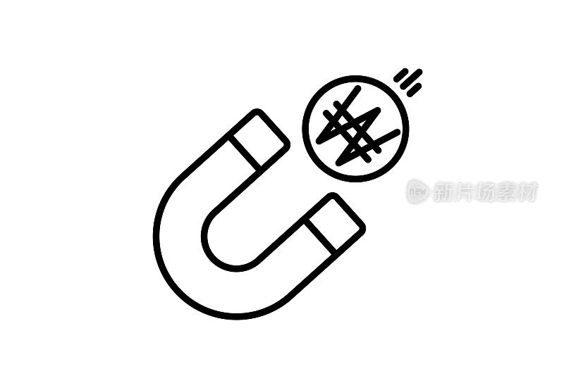 磁铁,胜利,图标。