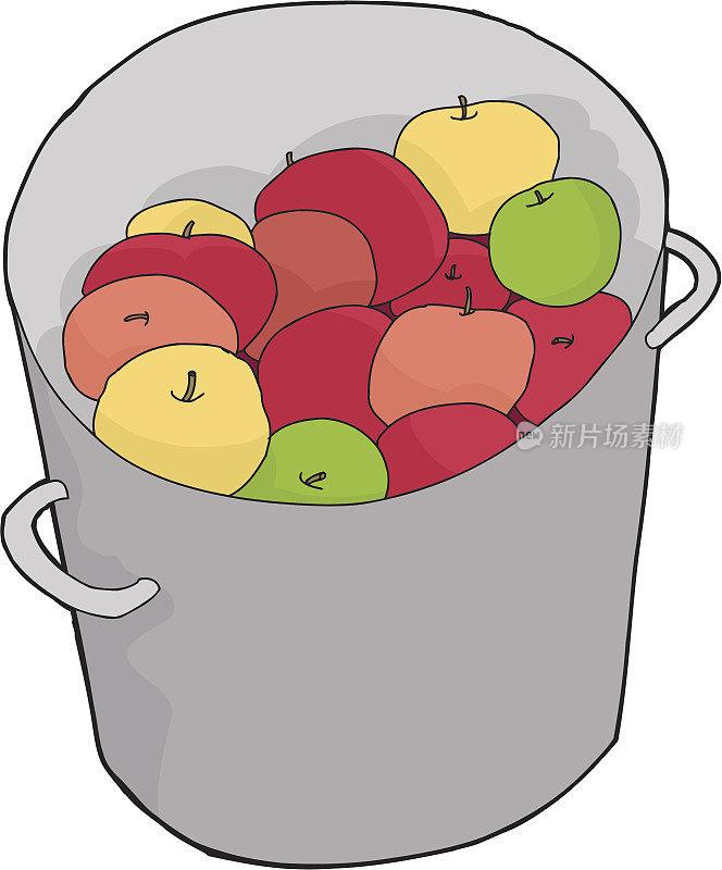 桶的苹果