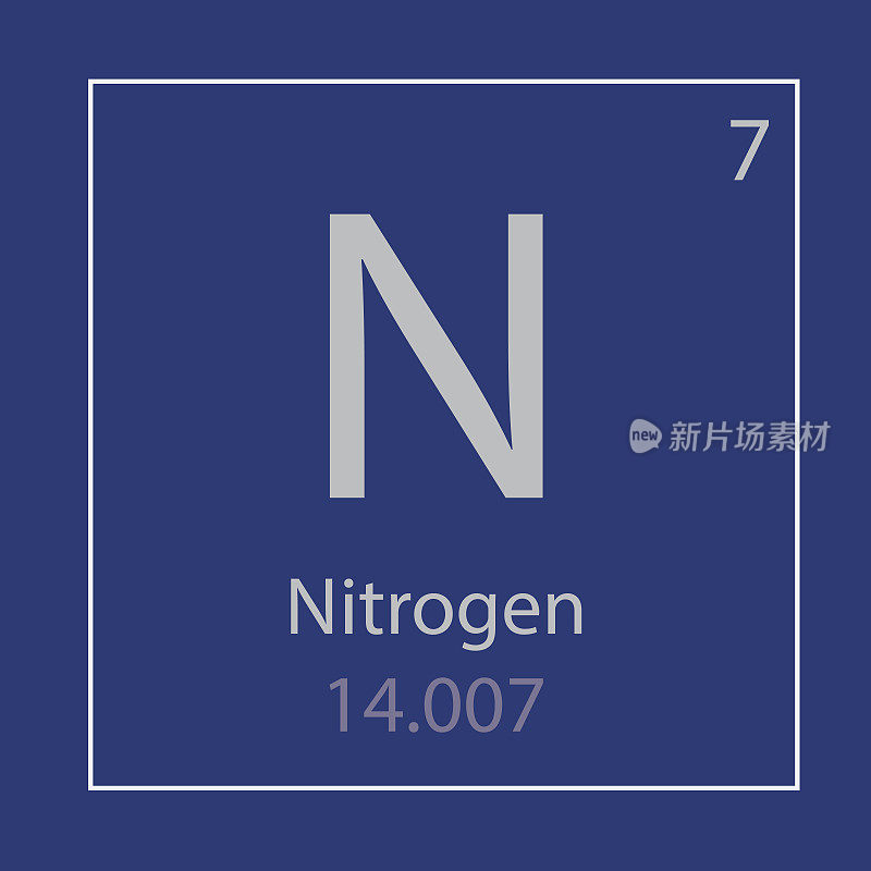 氮化学元素图标