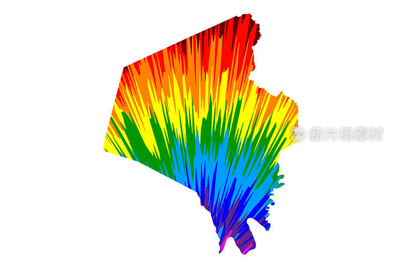 莱克星顿市(美国，美国，美国，美国，美国城市，美国城市)-地图设计彩虹抽象彩色图案，莱克星顿市地图制作彩色爆炸，