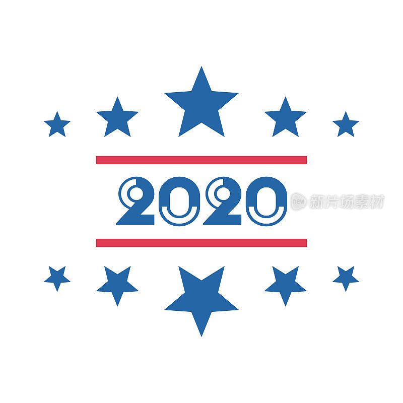 美国2020年大选设计元素