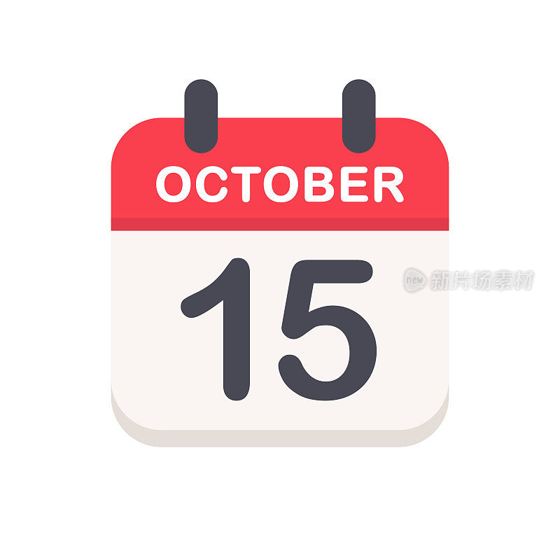 10月15日-日历图标