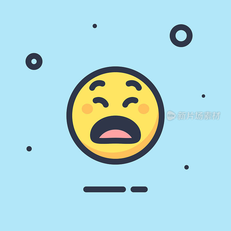 Emoticon平面设计颜色背景