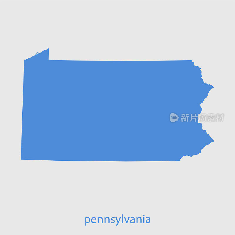 宾夕法尼亚州的地图