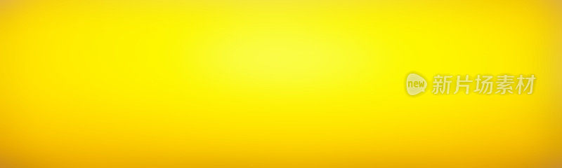 宽插图平面设计，横幅，海报黄色。光滑的空白平原背景抽象图形黄色。