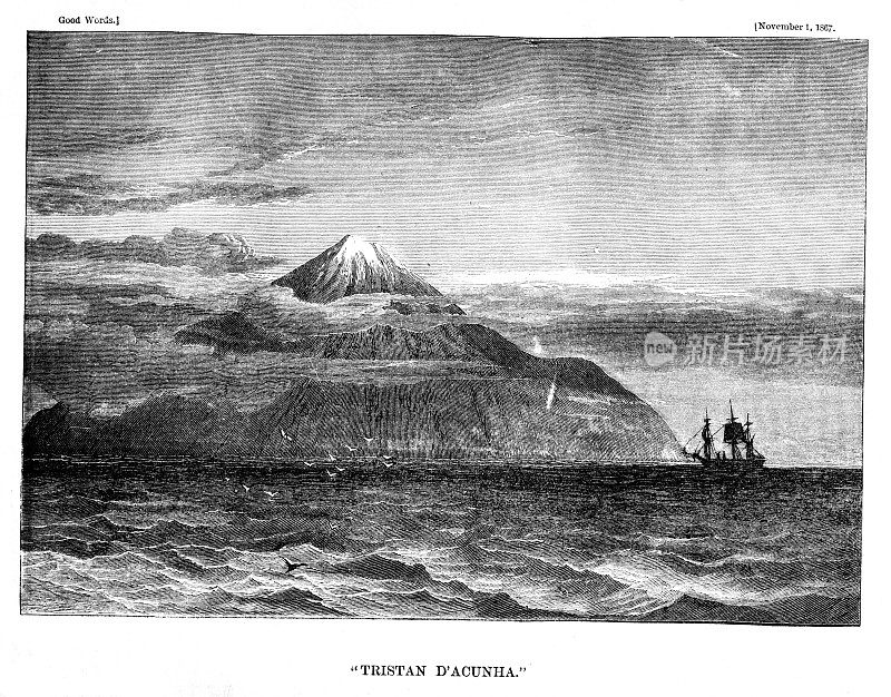 1867年的特里斯坦·达库尼亚