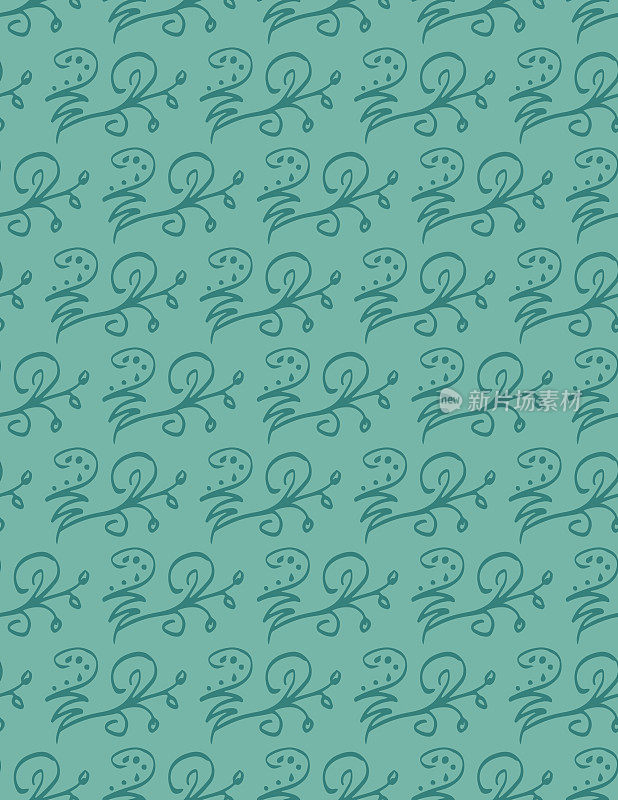 无缝图案的涂鸦装饰