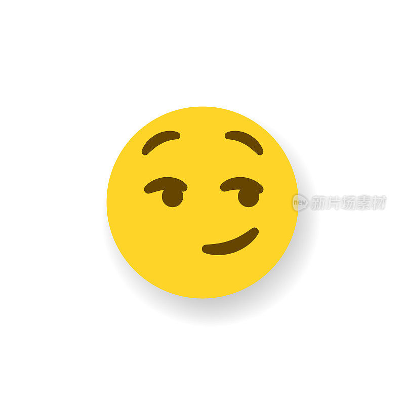 Emoticon平面设计投阴影效果