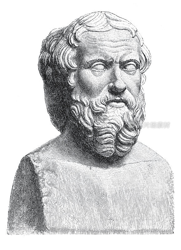 古希腊历史学家希罗多德的肖像
