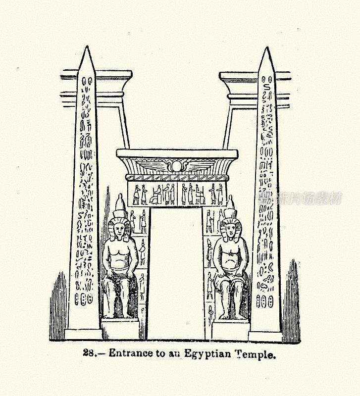 古埃及神庙的入口