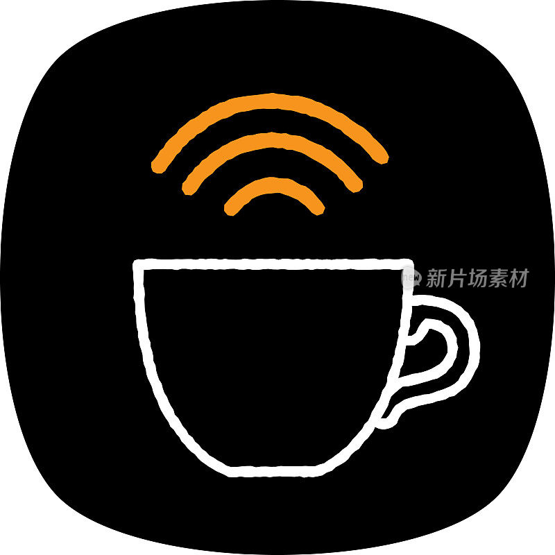 咖啡杯Wifi涂鸦3