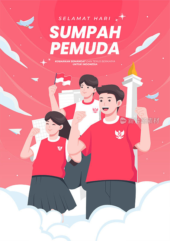快乐印尼青年宣誓日概念说明