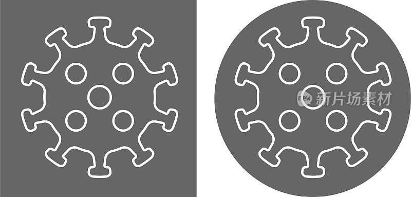 Covid-19分子图标