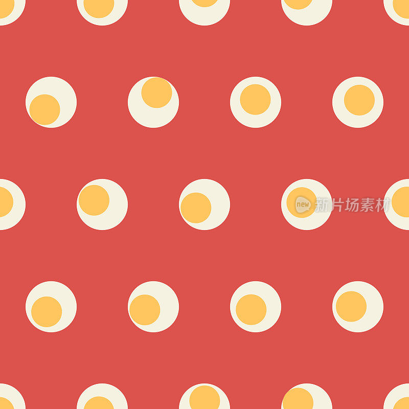 无缝图案彩色圆形几何形状