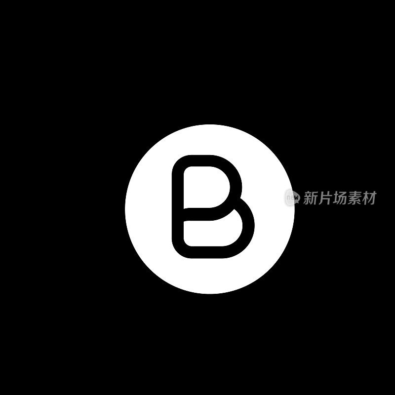 可定制的B字母Logo