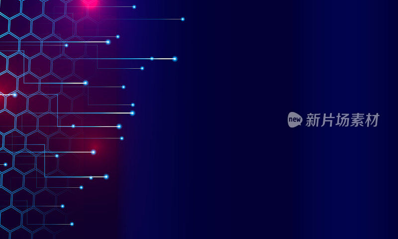技术线路背景,网络线路,数字网络背景。股票插图