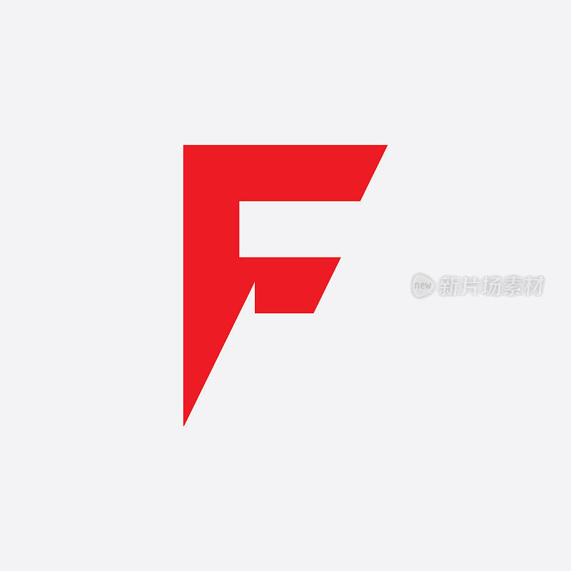 字母F标志图标设计模板