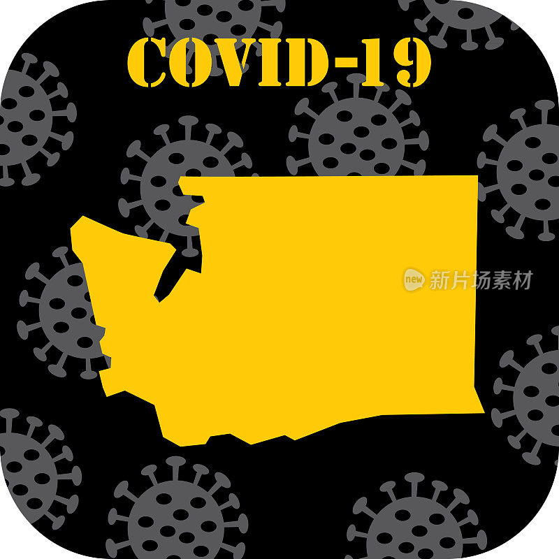 COVID-19华盛顿图标